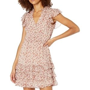 Rebecca Taylor Short Sleeve V Neck Lucia Dress 4